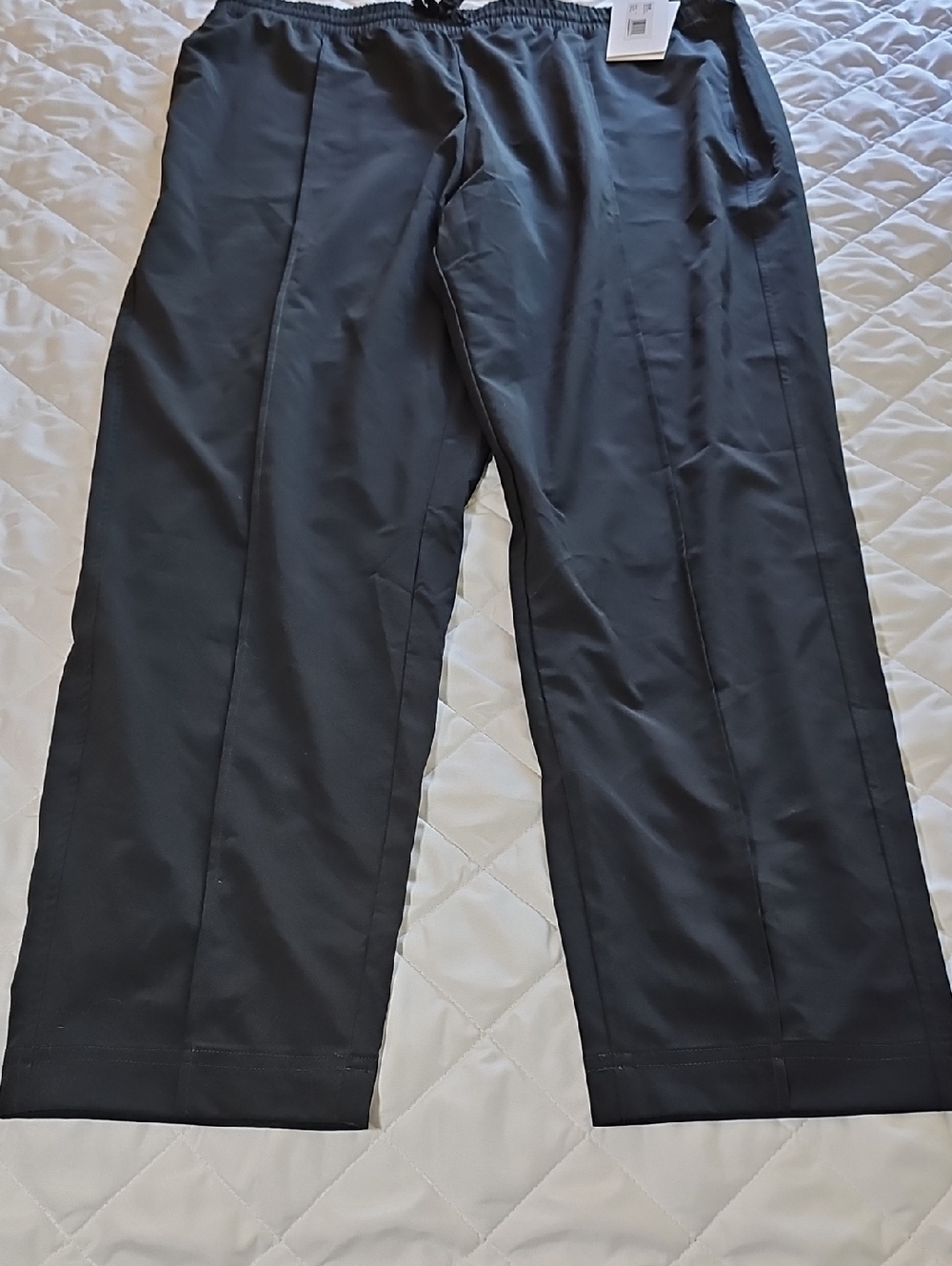 Men's Black Dress Pants with Elastic Waistband